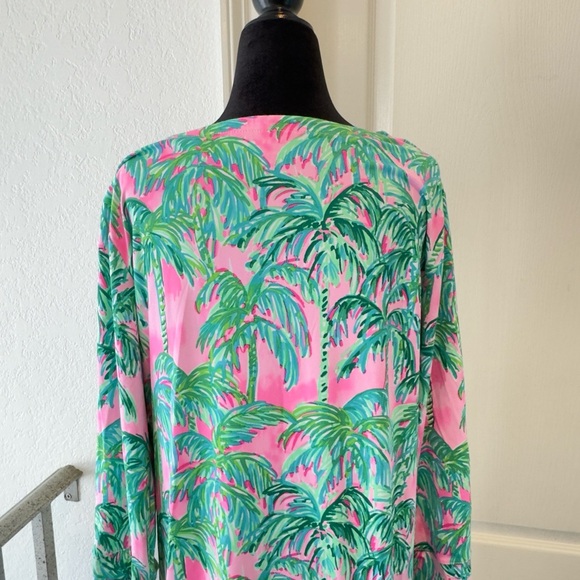 Lilly Pulitzer Sz XL Nadine Dress Botanical Green Just Wing It ChillyLilly - Picture 8 of 9